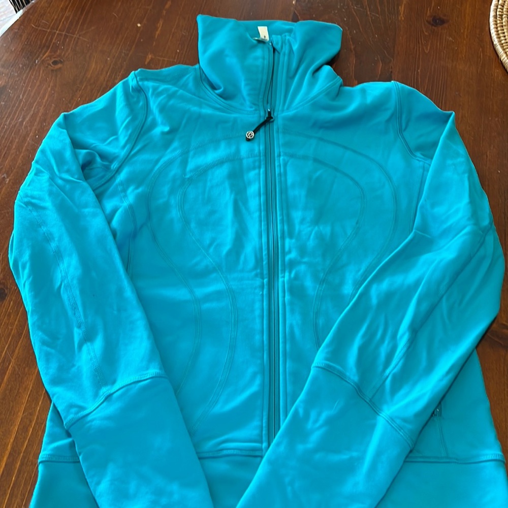 Sky blue lululemon full zip jacket